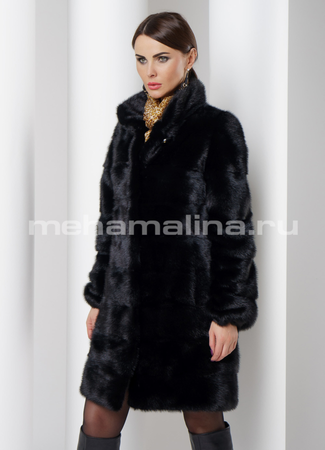 Норковая шуба модель № S-528 универмаг малина