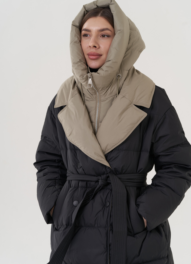 Женский пуховик модель № 25439 универмаг малина