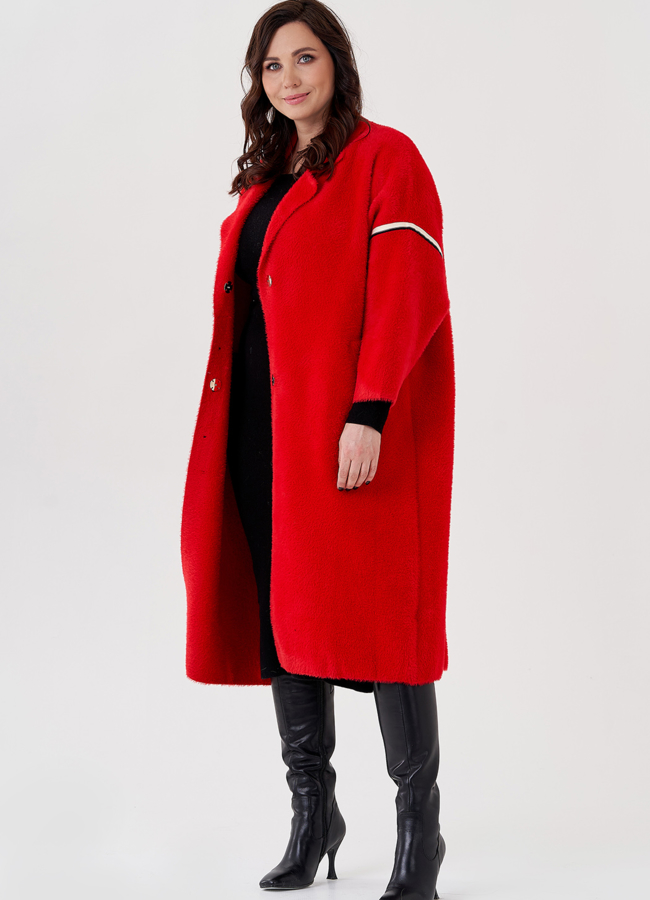 Длинный кардиган с английским воротником  модель № 22527 универмаг малина