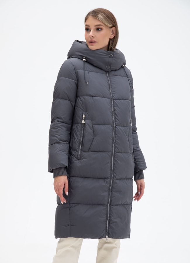 фото Пуховик женский с капюшоном  модель № 25802