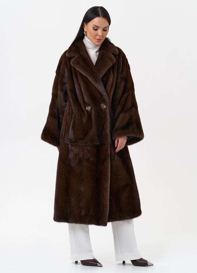 Шуба из скандинавской норки модель № 29418 универмаг малина