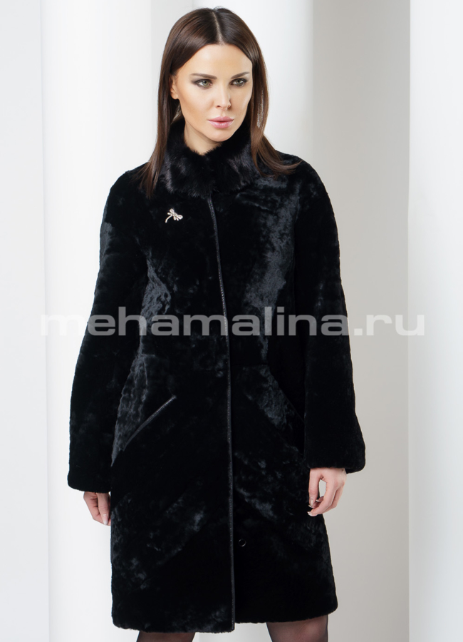 Шуба мутон модель № S-564 универмаг малина