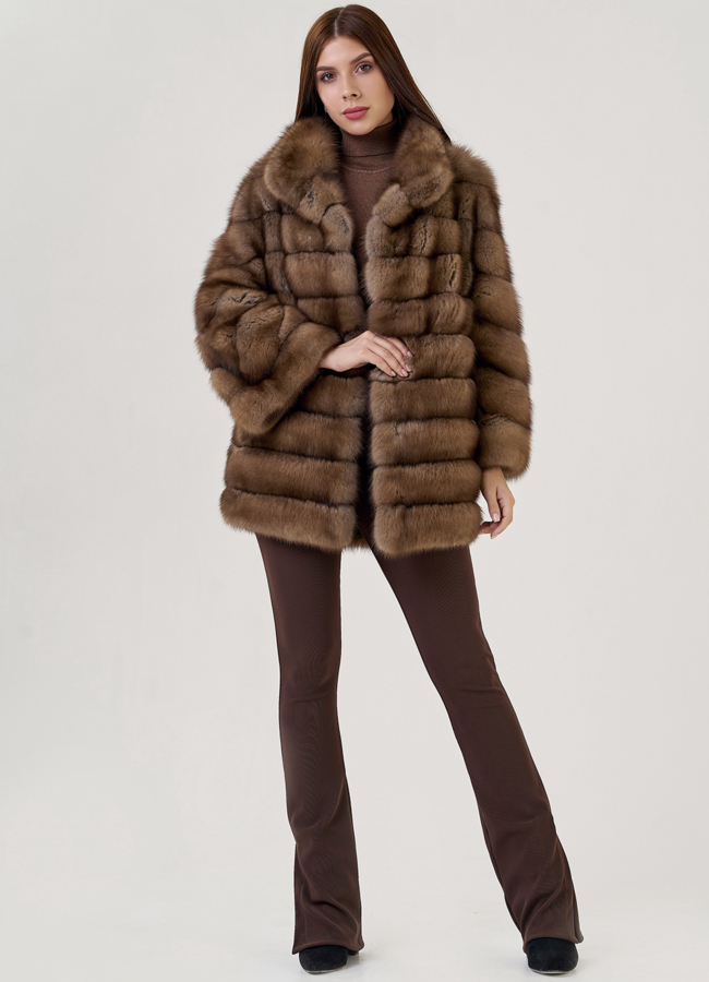 Куртка из куницы модель № 78899 универмаг малина