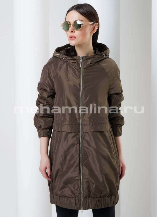 Плащ модель № PK-18 меха малина