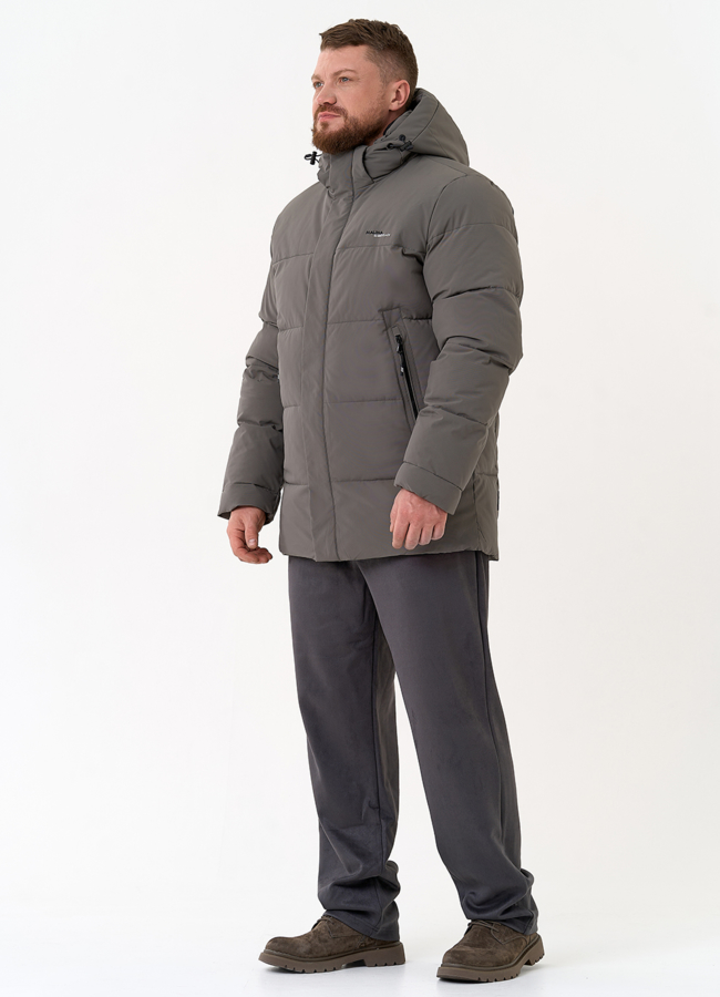 фото Мужской пуховик с капюшоном  модель № 31450