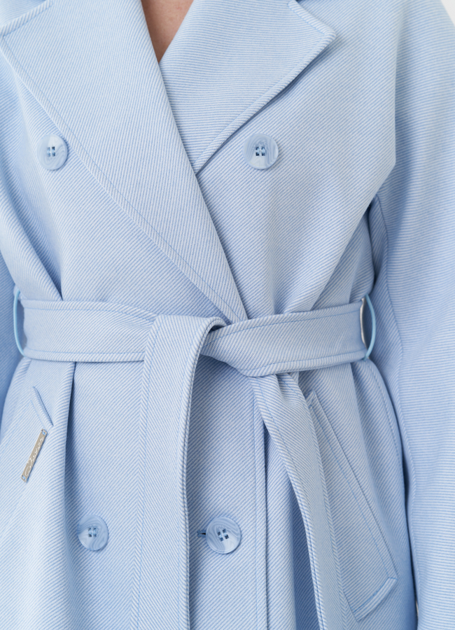 Женское пальто с английским воротником модель № 26720 универмаг малина