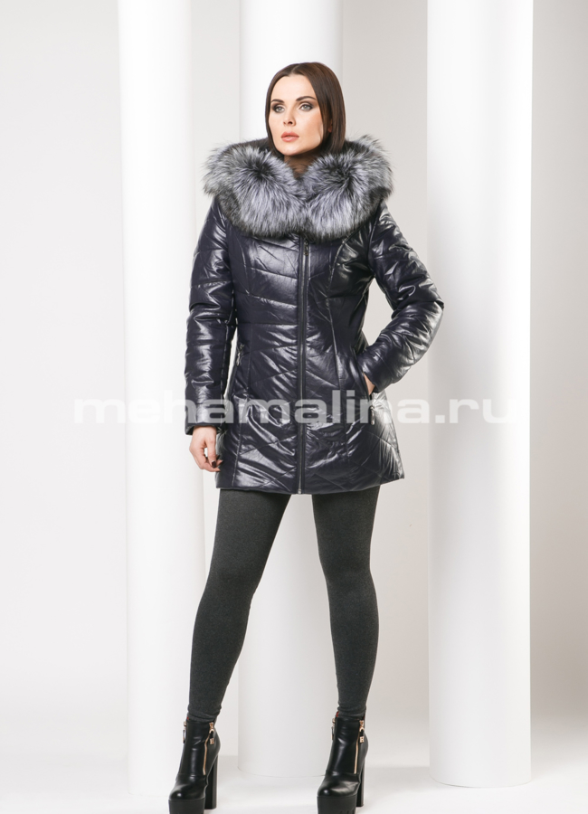 Пуховик на молнии модель № П-117 в рассрочку