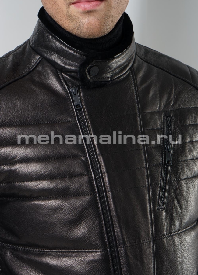 Куртка черного цвета  модель № ПМ-85 универмаг малина