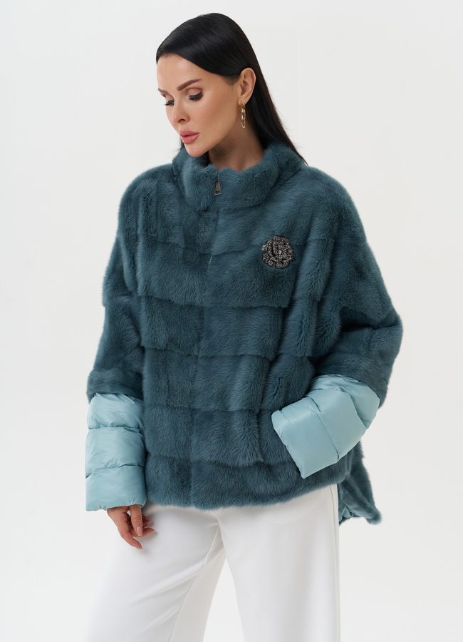 фото Шуба-трансформер из меха норки модель № 2175 фото Шуба-трансформер из меха норки модель № 2175