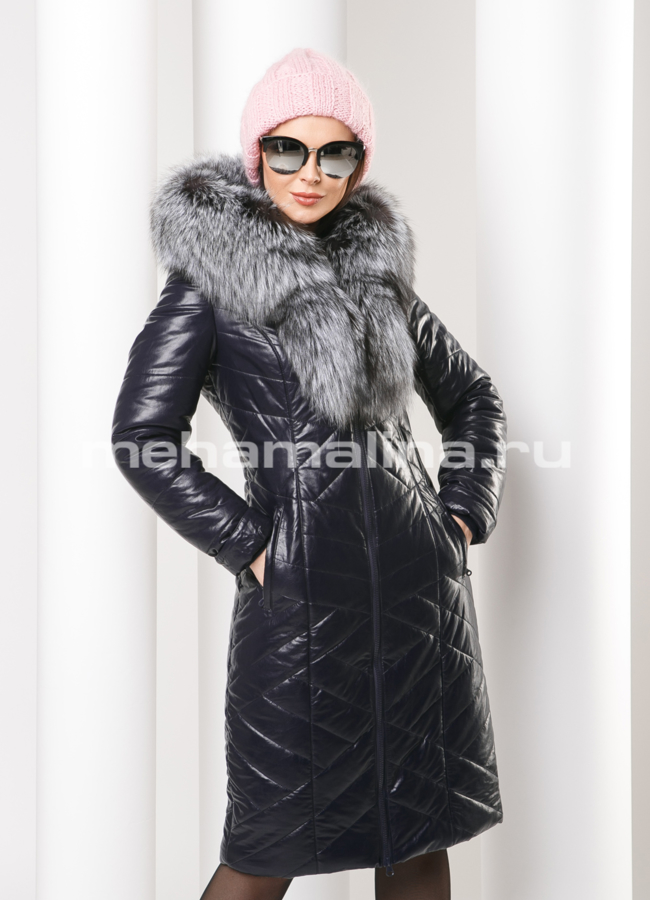 Женский пуховик модель № 8799 универмаг малина