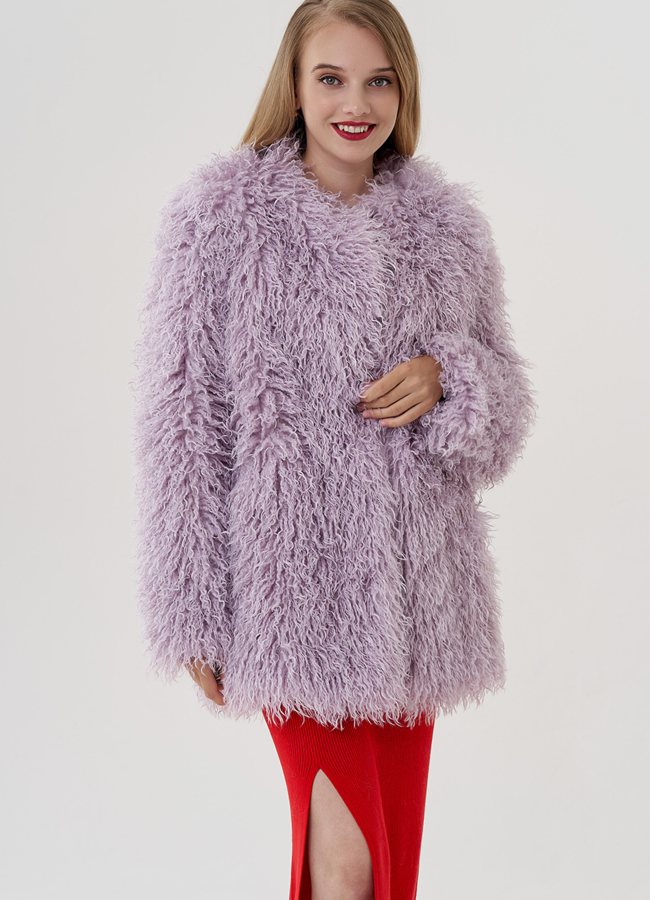 Полупальто их эко меха модель № 81230 универмаг малина