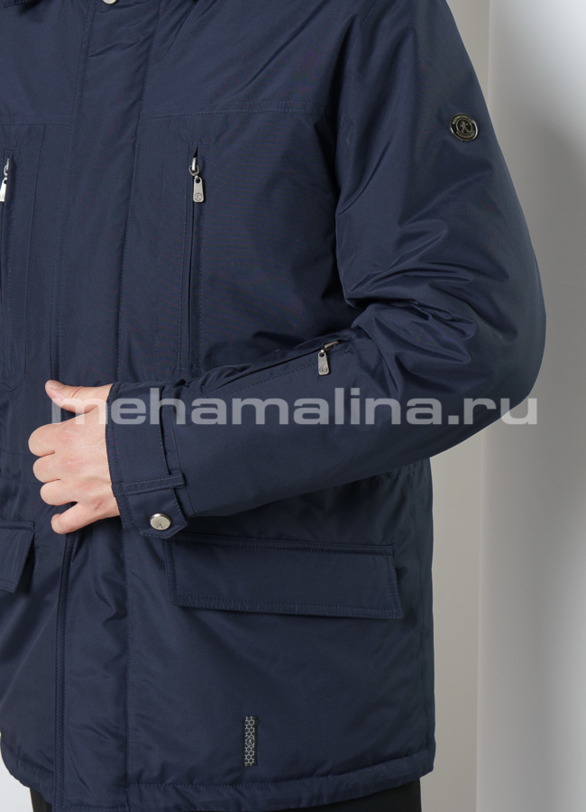 Мужская куртка прямого силуэта на молнии модель № KM-78 универмаг малина