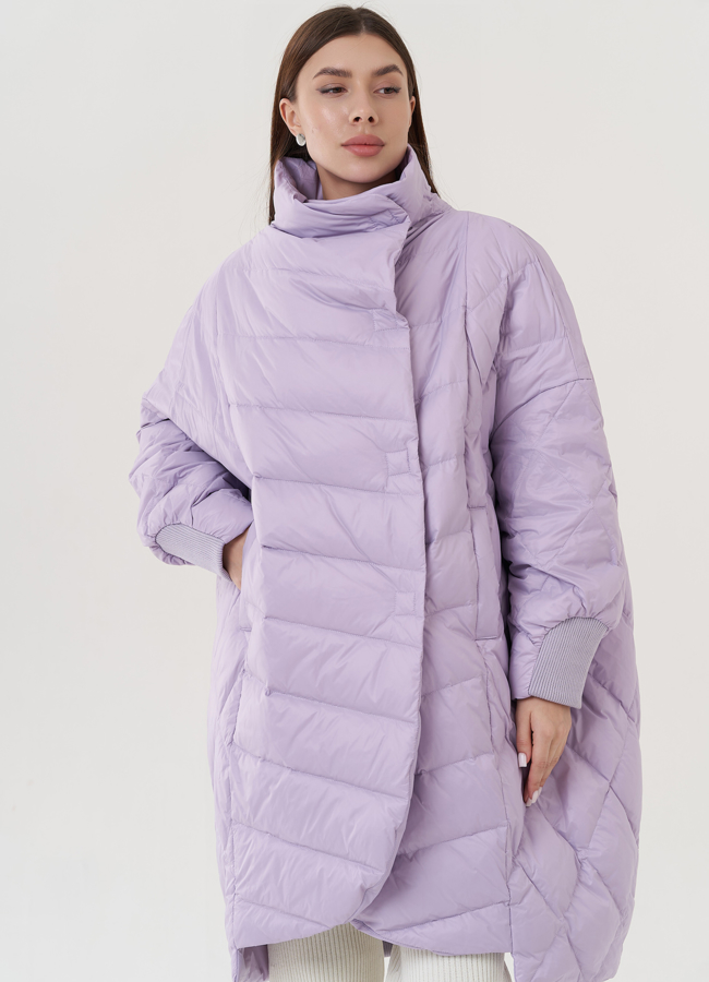 фото Женский пуховик оверсайз  модель № 25959