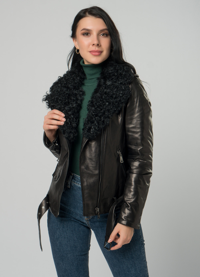 Косуха утепленная с мехом модель № 72835 универмаг малина