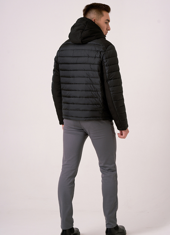 Мужская куртка со съемным капюшоном модель № 775 в кредит