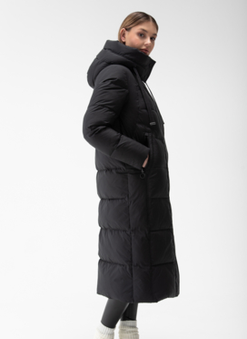 Женский пуховик с капюшоном 