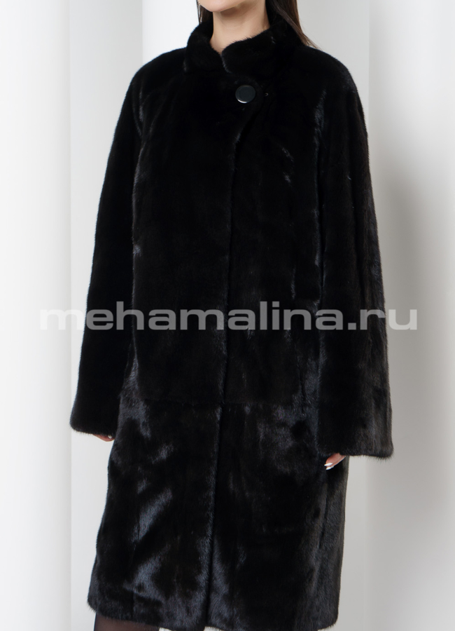 Норковая шуба  модель № S-708 универмаг малина