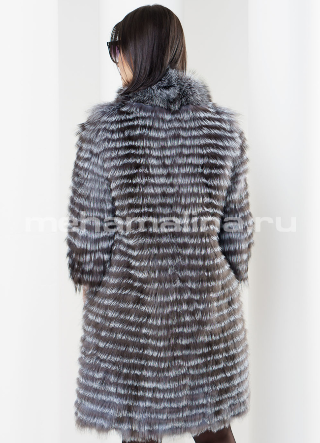 Облегченный жакет из чернобурки модель № M-100 в кредит