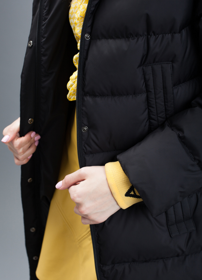 Пуховик женский на биопухе модель № П-333 универмаг малина