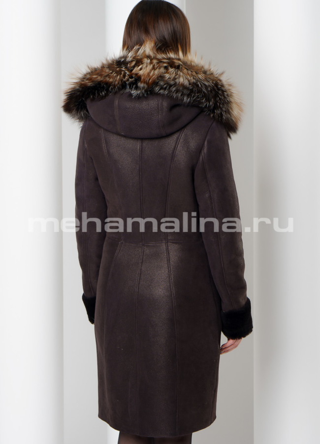 Дубленка с покрытием модель № D-202 в кредит