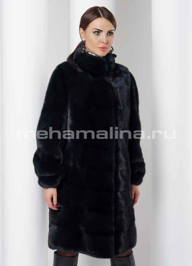 Шуба из скандинавской норки модель № S-523 универмаг малина