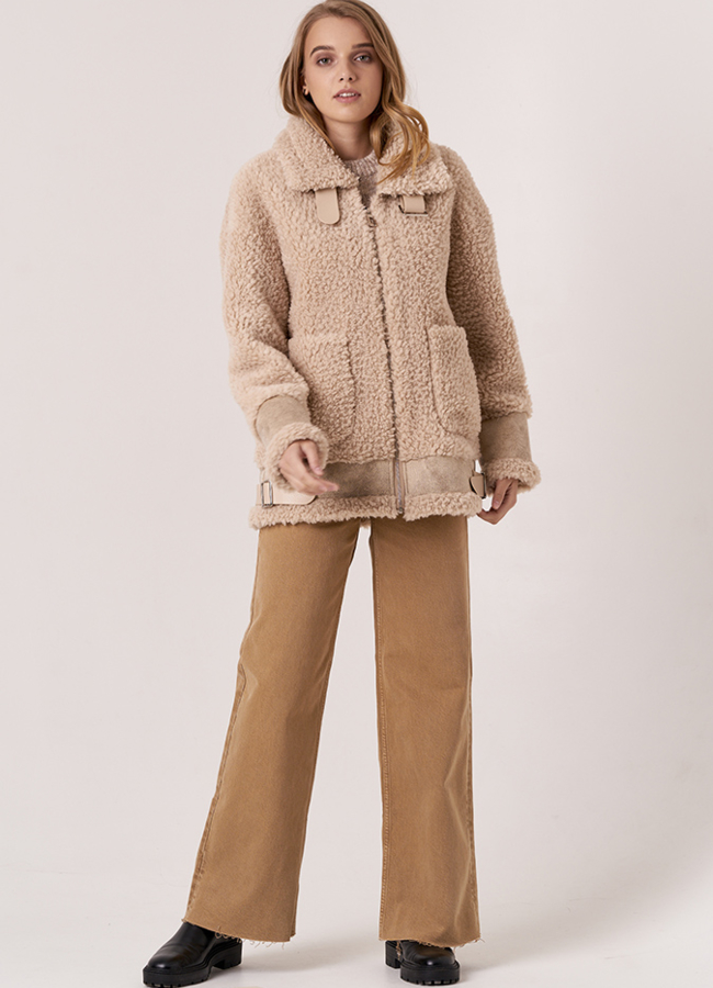 Женская куртка из шерсти модель № 19429 в кредит