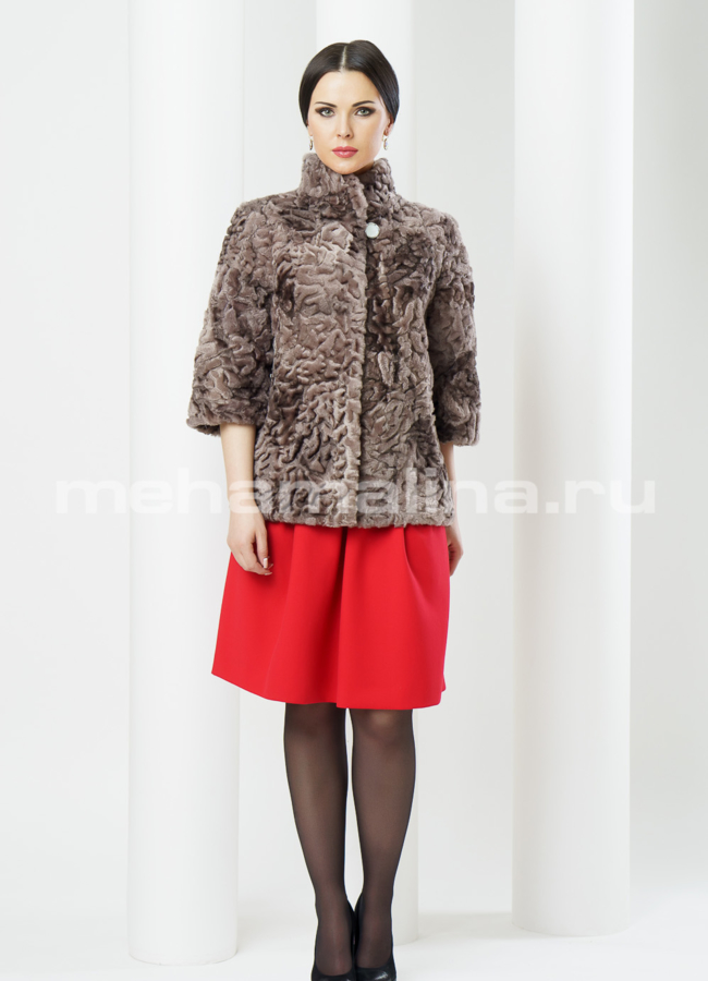 Шуба из мутона модель № S-372 в рассрочку
