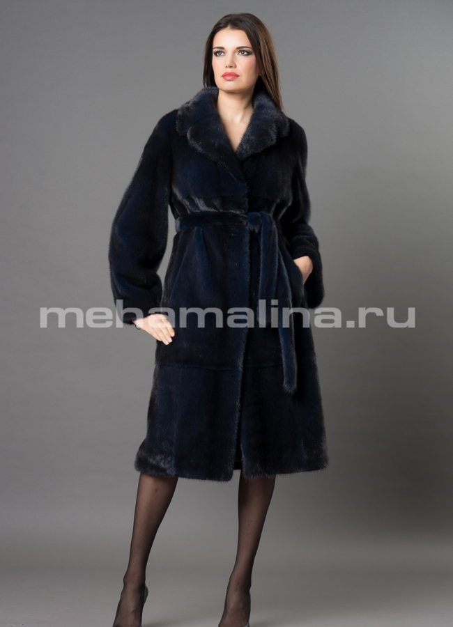 Норковая шуба модель № S-663 универмаг малина