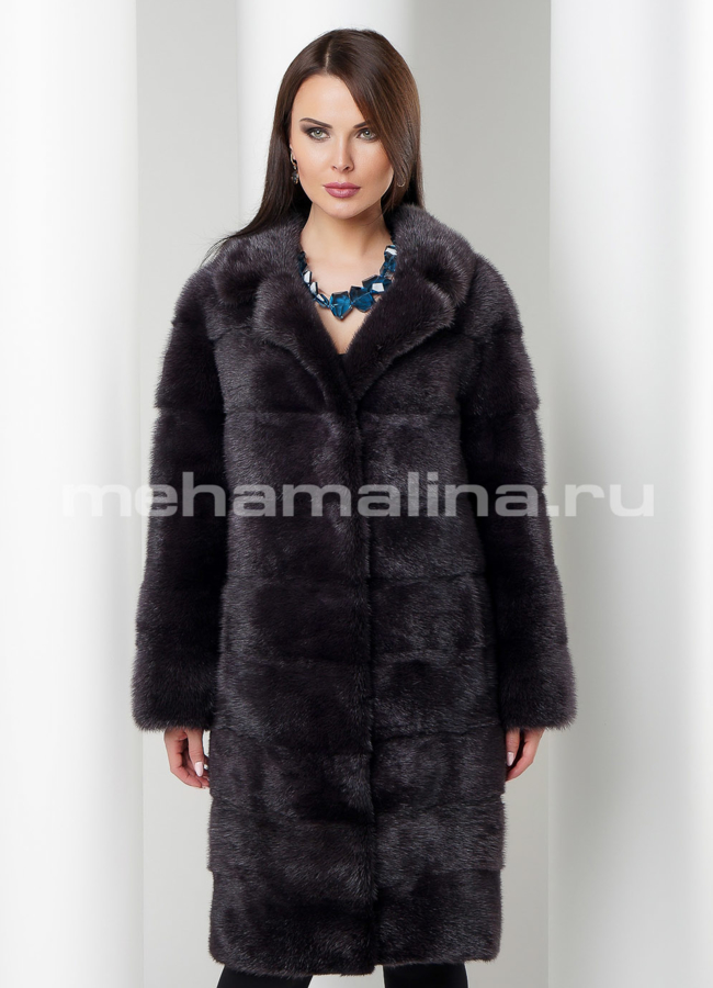 Норковая шуба модель № S-532 универмаг малина