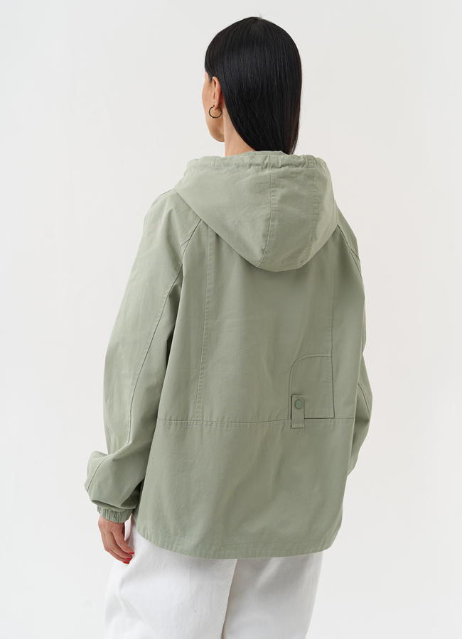 фото Ветровка женская с капюшоном модель № 30453