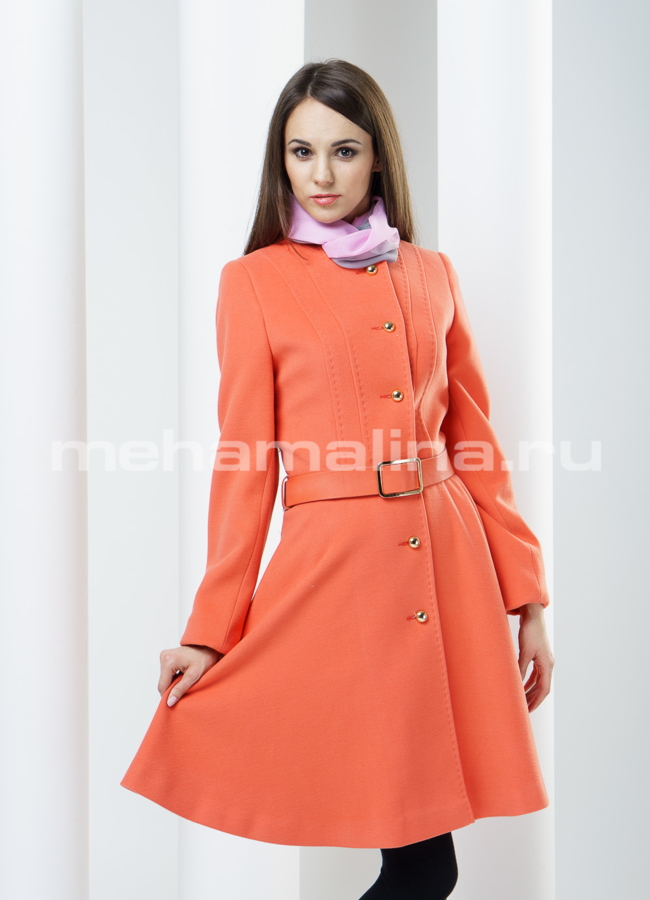 фото Пальто женское, цвет заря модель № BP-17 фото Пальто женское, цвет заря модель № BP-17