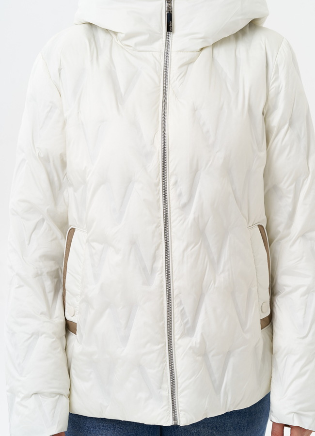 Женская утепленная куртка с капюшоном модель № 29940 универмаг малина