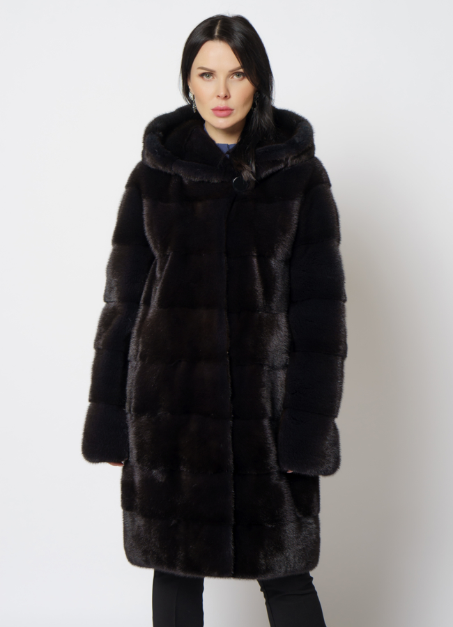 Шуба из скандинавской норки модель № S-510 в кредит