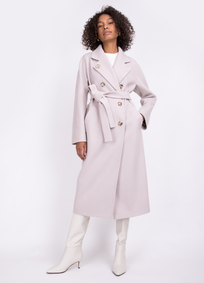 Женское двубортное пальто Electra Style модель № 22420 в рассрочку