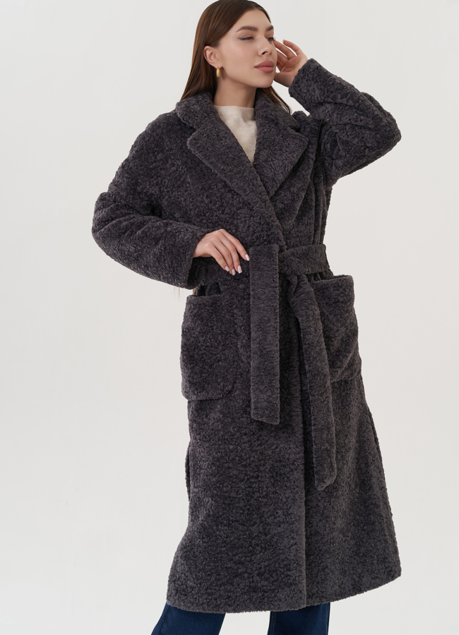 Пальто женское с английским воротником  модель № 25948 в кредит