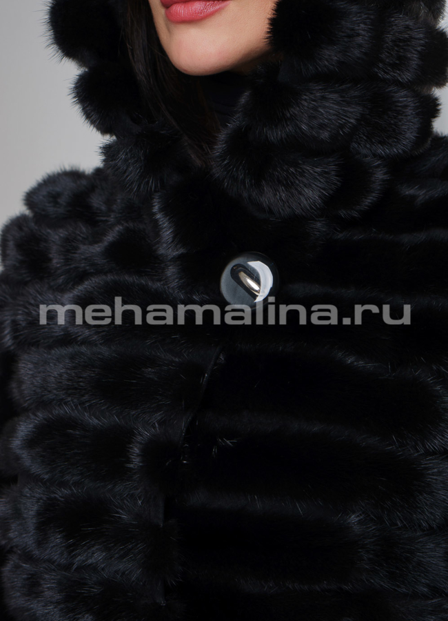 Шуба из норки модель № S-551 универмаг малина