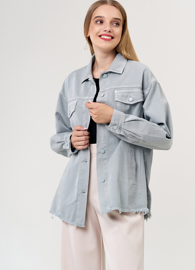 Куртка джинсовая светло-голубого цвета модель № 21175 универмаг малина