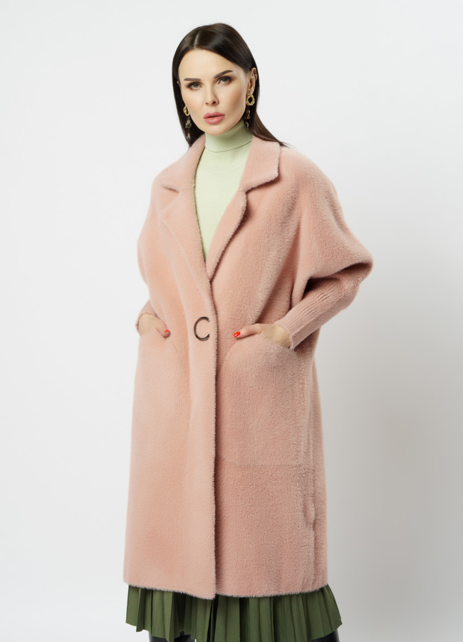 Женский кардиган в цвете пудра модель № 20517 универмаг малина