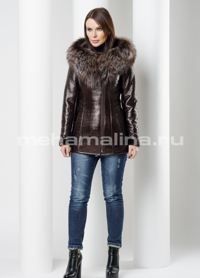 Укороченная дубленка модель № 17605 в рассрочку