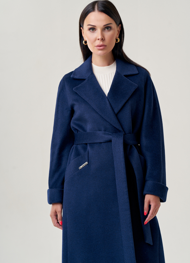 фото Женское пальто с английским воротником   модель № 22947