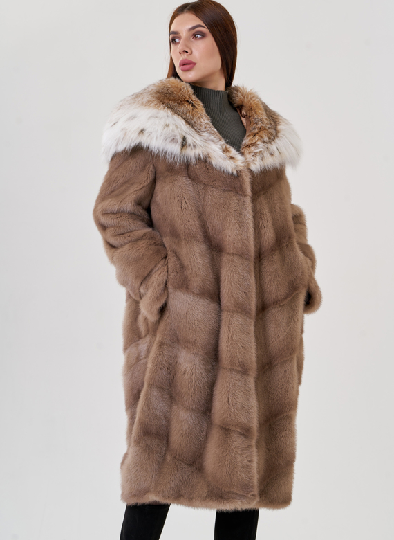 Норковая шуба с рысью