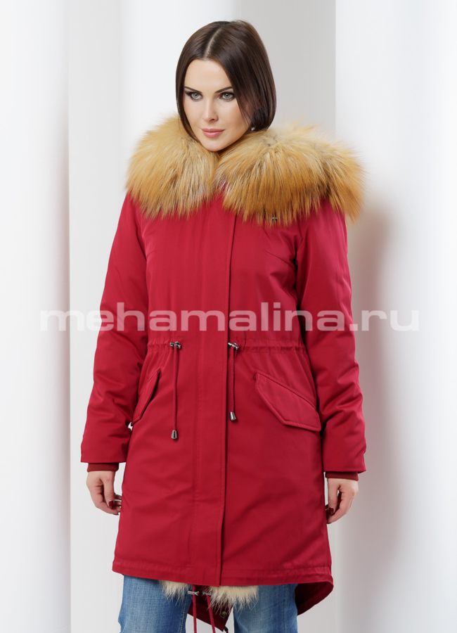 Меховая парка Malina siberian wear модель № П-86 универмаг малина