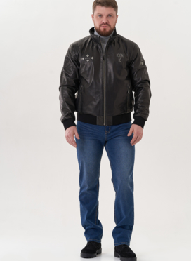 Мужская кожаная куртка 