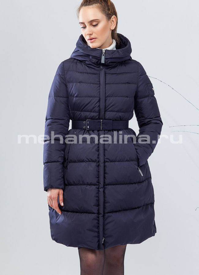 Приталенный пуховик модель № П-179 в кредит
