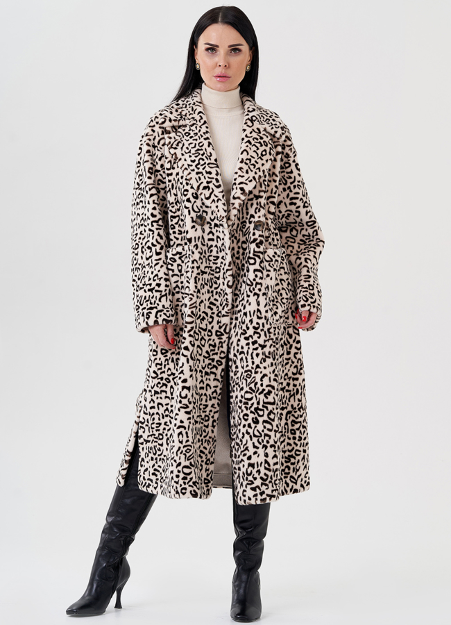 Женское пальто с английским воротником   модель № 24102 в рассрочку