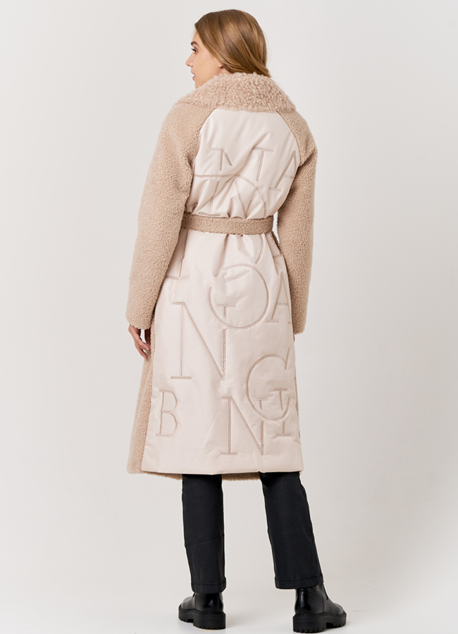 фото Пальто из шерсти с полиэстером модель № 18410