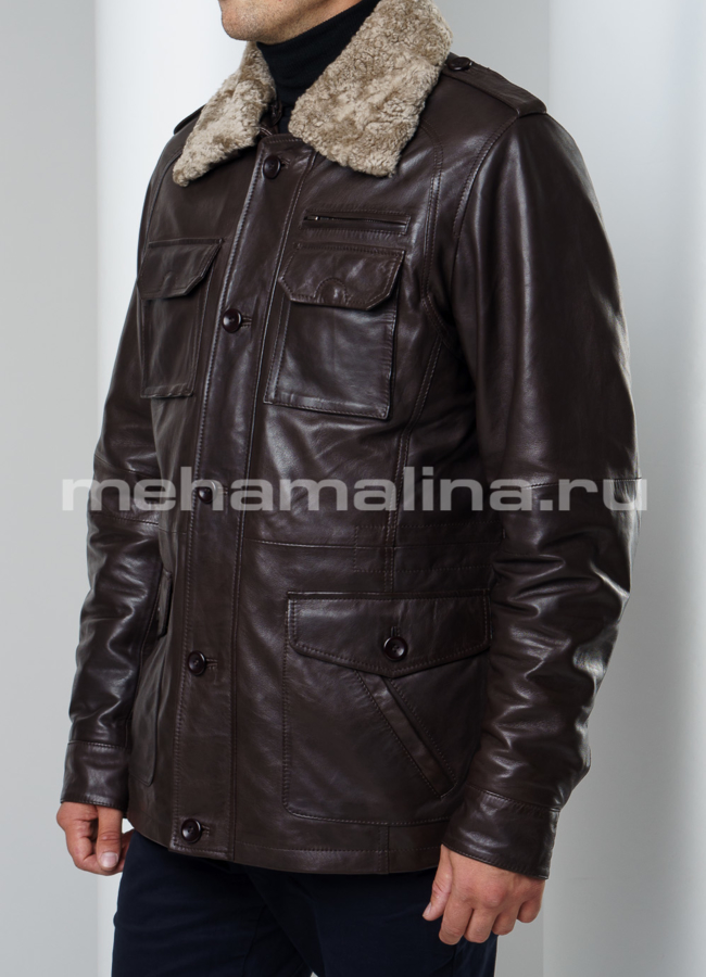 Утепленная куртка модель № KP-197 универмаг малина