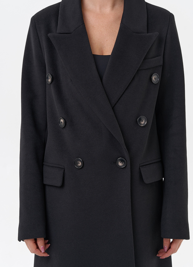 Длинное двубортное пальто с английским воротником модель № 29543 универмаг малина Длинное двубортное пальто с английским воротником модель № 29543 универмаг малина