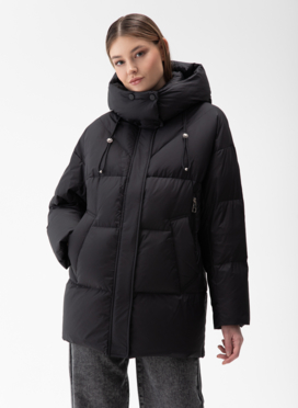 Женский пуховик с капюшоном 