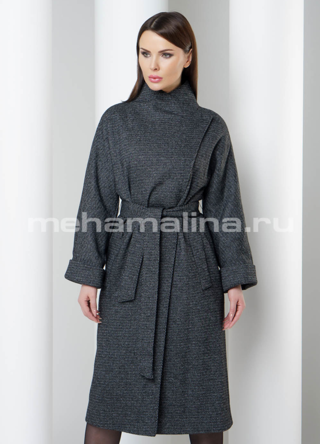 Весеннее пальто Avalon модель № 2463 меха малина